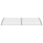 vidaXL Türvordach Grau 200x100 cm PC vidaXL Türvordach Grau 200x100 cm PC