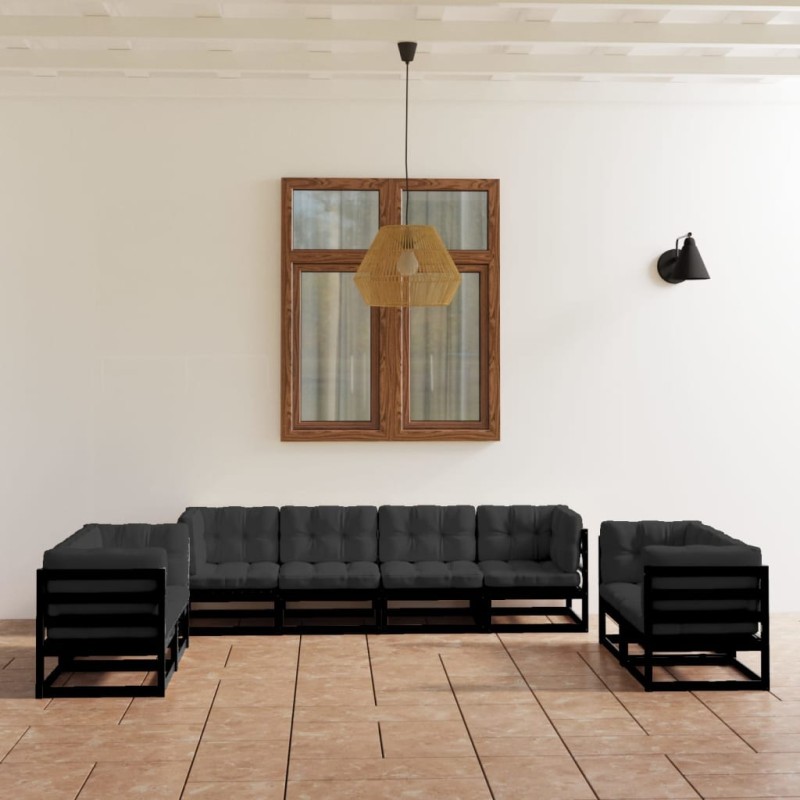 vidaXL 8-tlg. Garten-Lounge-Set mit Kissen Kiefer Massivholz vidaXL 8-tlg. Garten-Lounge-Set mit Kissen Kiefer Massivholz