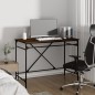 vidaXL Schreibtisch Braun Eichen-Optik 100x50x75cm Holzwerkstoff Eisen vidaXL Schreibtisch Braun Eichen-Optik 100x50x75cm Holzwerkstoff Eisen