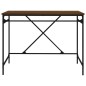 vidaXL Schreibtisch Braun Eichen-Optik 100x50x75cm Holzwerkstoff Eisen vidaXL Schreibtisch Braun Eichen-Optik 100x50x75cm Holzwerkstoff Eisen