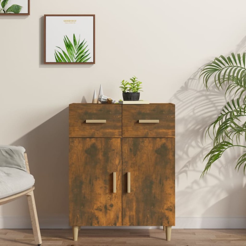 vidaXL Sideboard Räuchereiche 69,5x34x89 cm Holzwerkstoff vidaXL Sideboard Räuchereiche 69,5x34x89 cm Holzwerkstoff