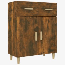 vidaXL Sideboard Räuchereiche 69,5x34x89 cm Holzwerkstoff