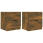 vidaXL Nachttische 2 Stk. Räuchereiche Holzwerkstoff vidaXL Nachttische 2 Stk. Räuchereiche Holzwerkstoff