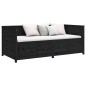 vidaXL Tagesbett Schwarz 75x190 cm Massivholz Kiefer vidaXL Tagesbett Schwarz 75x190 cm Massivholz Kiefer