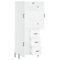 Highboard Weiß 69,5x34x180 cm Holzwerkstoff Highboard Weiß 69,5x34x180 cm Holzwerkstoff
