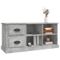 vidaXL TV-Schrank Betongrau 102x35,5x47,5 cm Holzwerkstoff vidaXL TV-Schrank Betongrau 102x35,5x47,5 cm Holzwerkstoff