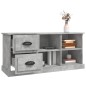 vidaXL TV-Schrank Betongrau 102x35,5x47,5 cm Holzwerkstoff vidaXL TV-Schrank Betongrau 102x35,5x47,5 cm Holzwerkstoff
