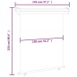 vidaXL Balkon-Seitenmarkise 145x250 cm Braun vidaXL Balkon-Seitenmarkise 145x250 cm Braun