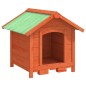 vidaXL Hundehütte Braun 65x65x61,5 cm Massivholz Kiefer vidaXL Hundehütte Braun 65x65x61,5 cm Massivholz Kiefer