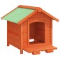 vidaXL Hundehütte Braun 65x65x61,5 cm Massivholz Kiefer vidaXL Hundehütte Braun 65x65x61,5 cm Massivholz Kiefer