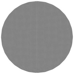 vidaXL Pool-Bodentuch Hellgrau Ø244 cm Polyester Geotextil