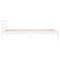 vidaXL Massivholzbett Kiefer 100x200 cm Weiß vidaXL Massivholzbett Kiefer 100x200 cm Weiß