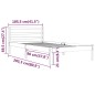 vidaXL Massivholzbett Kiefer 100x200 cm Weiß vidaXL Massivholzbett Kiefer 100x200 cm Weiß