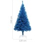 vidaXL Künstlicher Weihnachtsbaum mit Ständer Blau 240 cm PVC vidaXL Künstlicher Weihnachtsbaum mit Ständer Blau 240 cm PVC