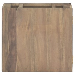 vidaXL Wand-Badschrank 45x30x40 cm Massivholz Teak