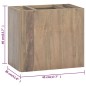 vidaXL Wand-Badschrank 45x30x40 cm Massivholz Teak vidaXL Wand-Badschrank 45x30x40 cm Massivholz Teak