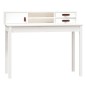 vidaXL Schreibtisch Weiß 110x50x93 cm Massivholz Kiefer vidaXL Schreibtisch Weiß 110x50x93 cm Massivholz Kiefer