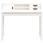 vidaXL Schreibtisch Weiß 110x50x93 cm Massivholz Kiefer vidaXL Schreibtisch Weiß 110x50x93 cm Massivholz Kiefer