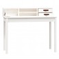 vidaXL Schreibtisch Weiß 110x50x93 cm Massivholz Kiefer vidaXL Schreibtisch Weiß 110x50x93 cm Massivholz Kiefer