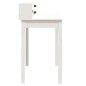 vidaXL Schreibtisch Weiß 110x50x93 cm Massivholz Kiefer vidaXL Schreibtisch Weiß 110x50x93 cm Massivholz Kiefer