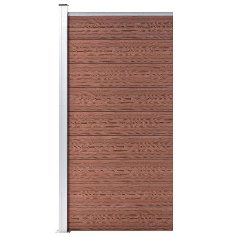 vidaXL Zaunelement WPC 95x186 cm Braun vidaXL Zaunelement WPC 95x186 cm Braun
