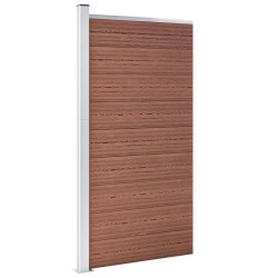 vidaXL Zaunelement WPC 95x186 cm Braun
