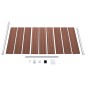 vidaXL Zaunelement WPC 95x186 cm Braun vidaXL Zaunelement WPC 95x186 cm Braun