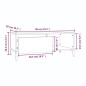 vidaXL Couchtisch Grau Sonoma 90x50x36,5 cm Holzwerkstoff vidaXL Couchtisch Grau Sonoma 90x50x36,5 cm Holzwerkstoff
