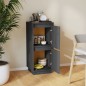 vidaXL Sideboard Grau 31,5x34x75 cm Massivholz Kiefer vidaXL Sideboard Grau 31,5x34x75 cm Massivholz Kiefer