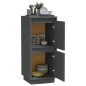 vidaXL Sideboard Grau 31,5x34x75 cm Massivholz Kiefer vidaXL Sideboard Grau 31,5x34x75 cm Massivholz Kiefer