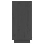 vidaXL Sideboard Grau 31,5x34x75 cm Massivholz Kiefer vidaXL Sideboard Grau 31,5x34x75 cm Massivholz Kiefer