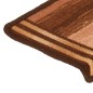 vidaXL Treppenmatten Selbstklebend 15 Stk. 65x21x4 cm Braun vidaXL Treppenmatten Selbstklebend 15 Stk. 65x21x4 cm Braun