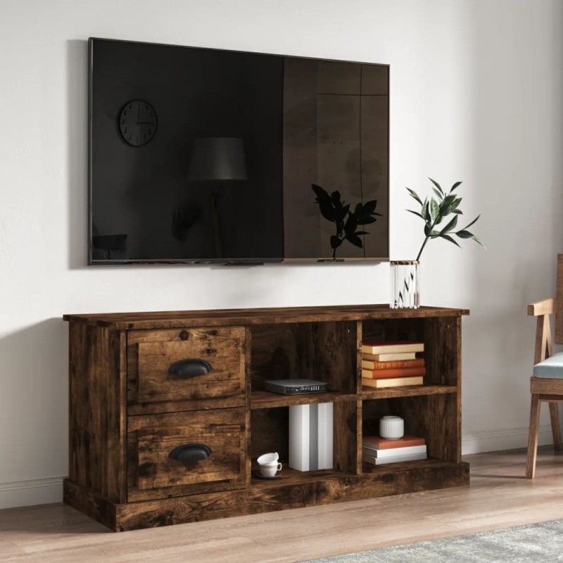 vidaXL TV-Schrank Räuchereiche 102x35,5x47,5 cm Holzwerkstoff vidaXL TV-Schrank Räuchereiche 102x35,5x47,5 cm Holzwerkstoff