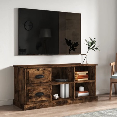vidaXL TV-Schrank Räuchereiche 102x35,5x47,5 cm Holzwerkstoff