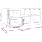 vidaXL TV-Schrank Räuchereiche 102x35,5x47,5 cm Holzwerkstoff vidaXL TV-Schrank Räuchereiche 102x35,5x47,5 cm Holzwerkstoff