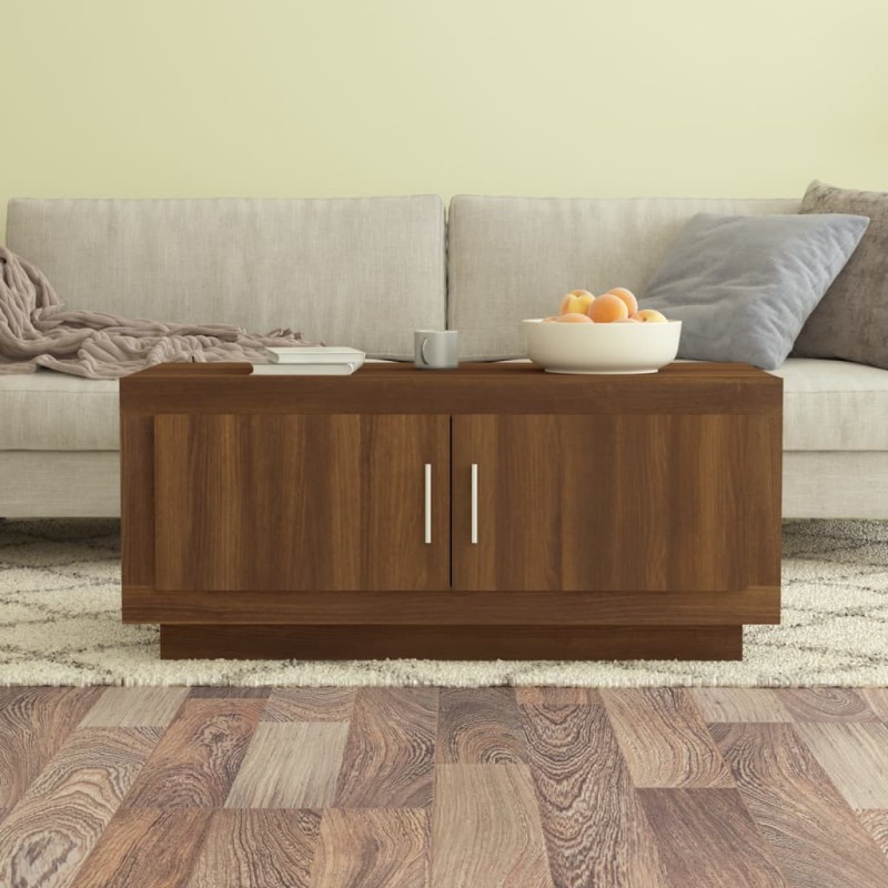 vidaXL Couchtisch Braun Eichen-Optik 102x50x45 cm Holzwerkstoff vidaXL Couchtisch Braun Eichen-Optik 102x50x45 cm Holzwerkstoff