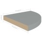 vidaXL Eck-Schweberegal Grau 35x35x3,8 cm MDF vidaXL Eck-Schweberegal Grau 35x35x3,8 cm MDF