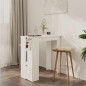 vidaXL Bartisch mit Regal Weiß 102x50x103,5 cm Holzwerkstoff vidaXL Bartisch mit Regal Weiß 102x50x103,5 cm Holzwerkstoff