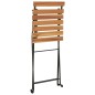 vidaXL Bistrostühle Klappbar 2 Stk. Massivholz Teak und Stahl vidaXL Bistrostühle Klappbar 2 Stk. Massivholz Teak und Stahl