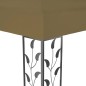 vidaXL Pavillon mit Doppeldach 3x4 m Taupe 180 g/m² vidaXL Pavillon mit Doppeldach 3x4 m Taupe 180 g/m²