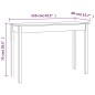 vidaXL Konsolentisch 110x40x75 cm Massivholz Kiefer vidaXL Konsolentisch 110x40x75 cm Massivholz Kiefer