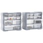 vidaXL Multi-Schubladen-Organizer 2 Stk. 12 Schubladen 26,5x16x26 cm vidaXL Multi-Schubladen-Organizer 2 Stk. 12 Schubladen 26,5x16x26 cm