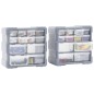 vidaXL Multi-Schubladen-Organizer 2 Stk. 12 Schubladen 26,5x16x26 cm vidaXL Multi-Schubladen-Organizer 2 Stk. 12 Schubladen 26,5x16x26 cm