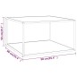 vidaXL Couchtisch Schwarz mit Weißem Glas Marmor-Optik 90x90x50 cm vidaXL Couchtisch Schwarz mit Weißem Glas Marmor-Optik 90x90x50 cm