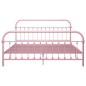 vidaXL Bettgestell Rosa Metall 180x200 cm vidaXL Bettgestell Rosa Metall 180x200 cm