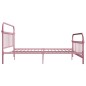 vidaXL Bettgestell Rosa Metall 180x200 cm vidaXL Bettgestell Rosa Metall 180x200 cm