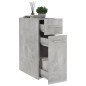vidaXL Apothekerschrank Betongrau 20x45,5x60 cm Holzwerkstoff vidaXL Apothekerschrank Betongrau 20x45,5x60 cm Holzwerkstoff