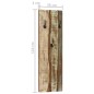 vidaXL Wandgarderoben 2 Stk. 36x3x110 cm Altholz Massiv vidaXL Wandgarderoben 2 Stk. 36x3x110 cm Altholz Massiv