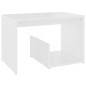 vidaXL Beistelltisch Weiß 59x36x38 cm Holzwerkstoff vidaXL Beistelltisch Weiß 59x36x38 cm Holzwerkstoff