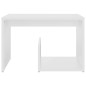 vidaXL Beistelltisch Weiß 59x36x38 cm Holzwerkstoff vidaXL Beistelltisch Weiß 59x36x38 cm Holzwerkstoff
